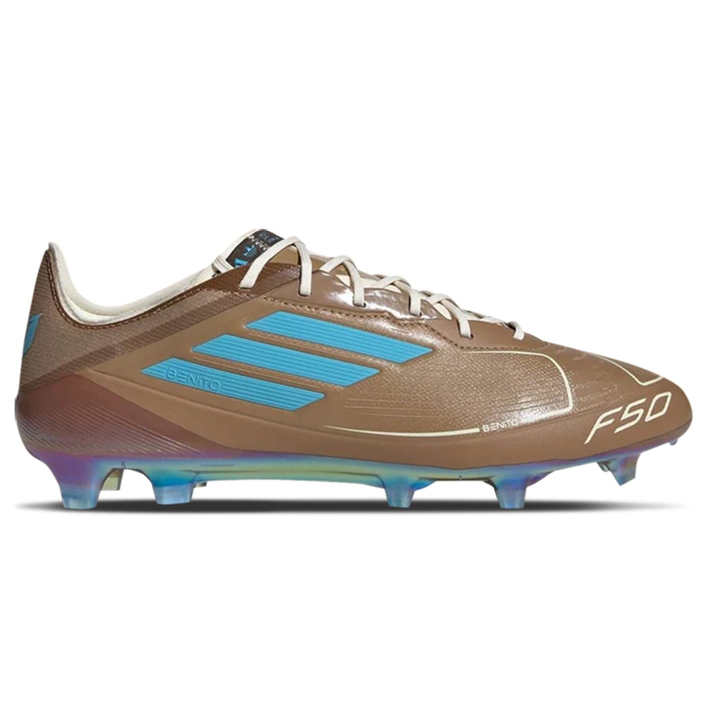 Bad Bunny x Lionel Messi x Adidas Adizero F50 Elite FG 'La Voz De Los Fans' — UK 3.5 | EU 36 | US 4 — Side View