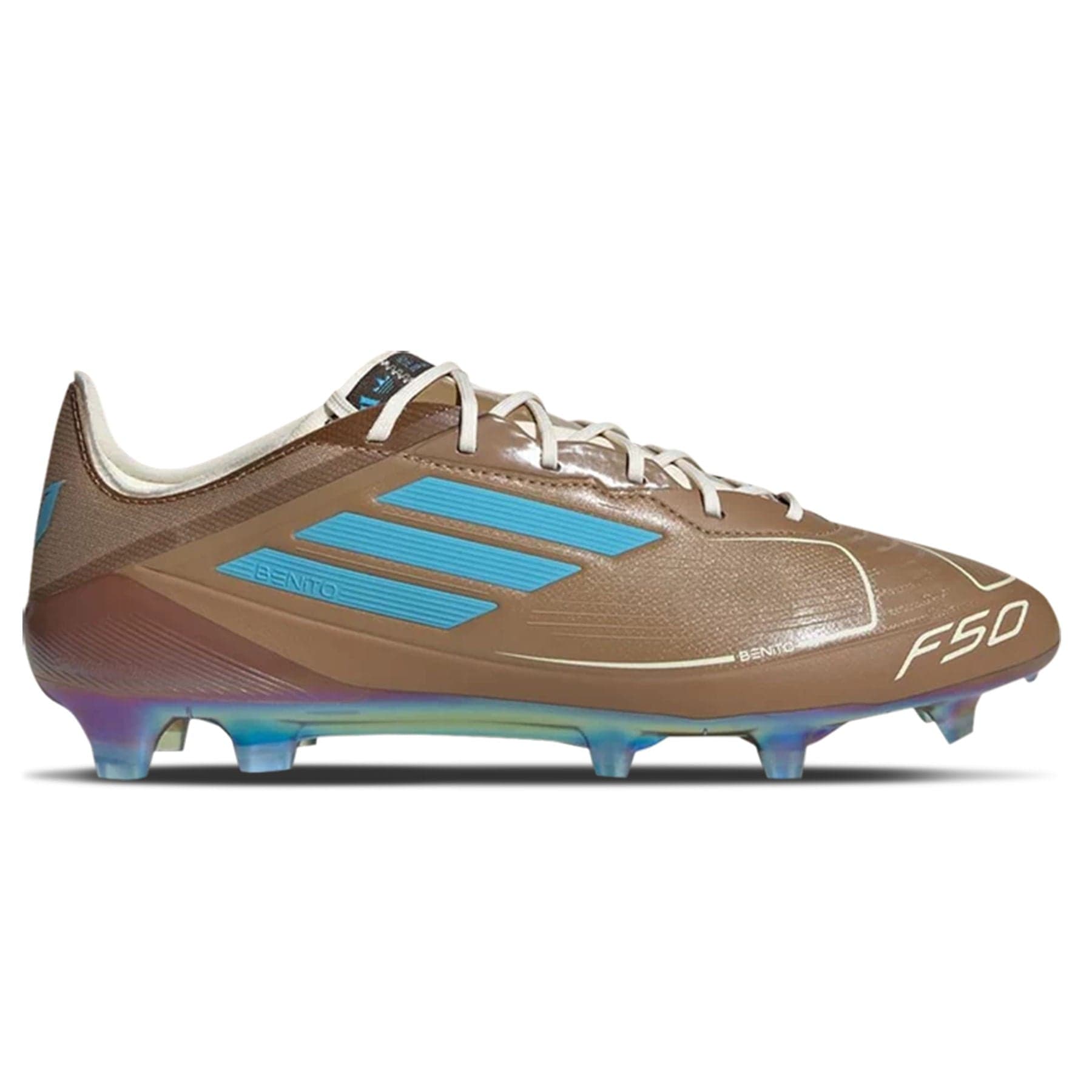 Bad Bunny x Lionel Messi x Adidas Adizero F50 Elite FG 'La Voz De Los Fans' — UK 3.5 | EU 36 | US 4 — Side View