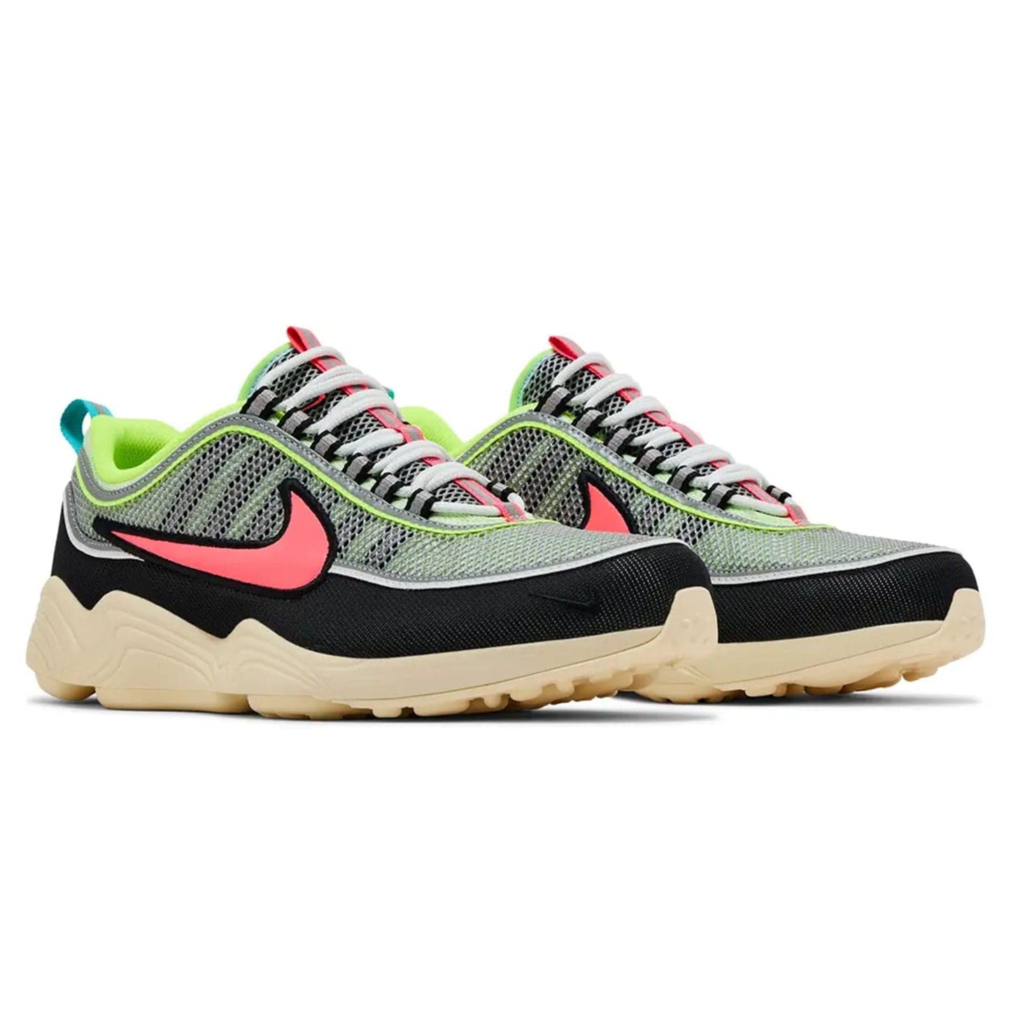 Nike Air Zoom Spiridon 'Barely Volt Hot Punch' — UK 3 | EU 35.5 | US 3.5 — Back View