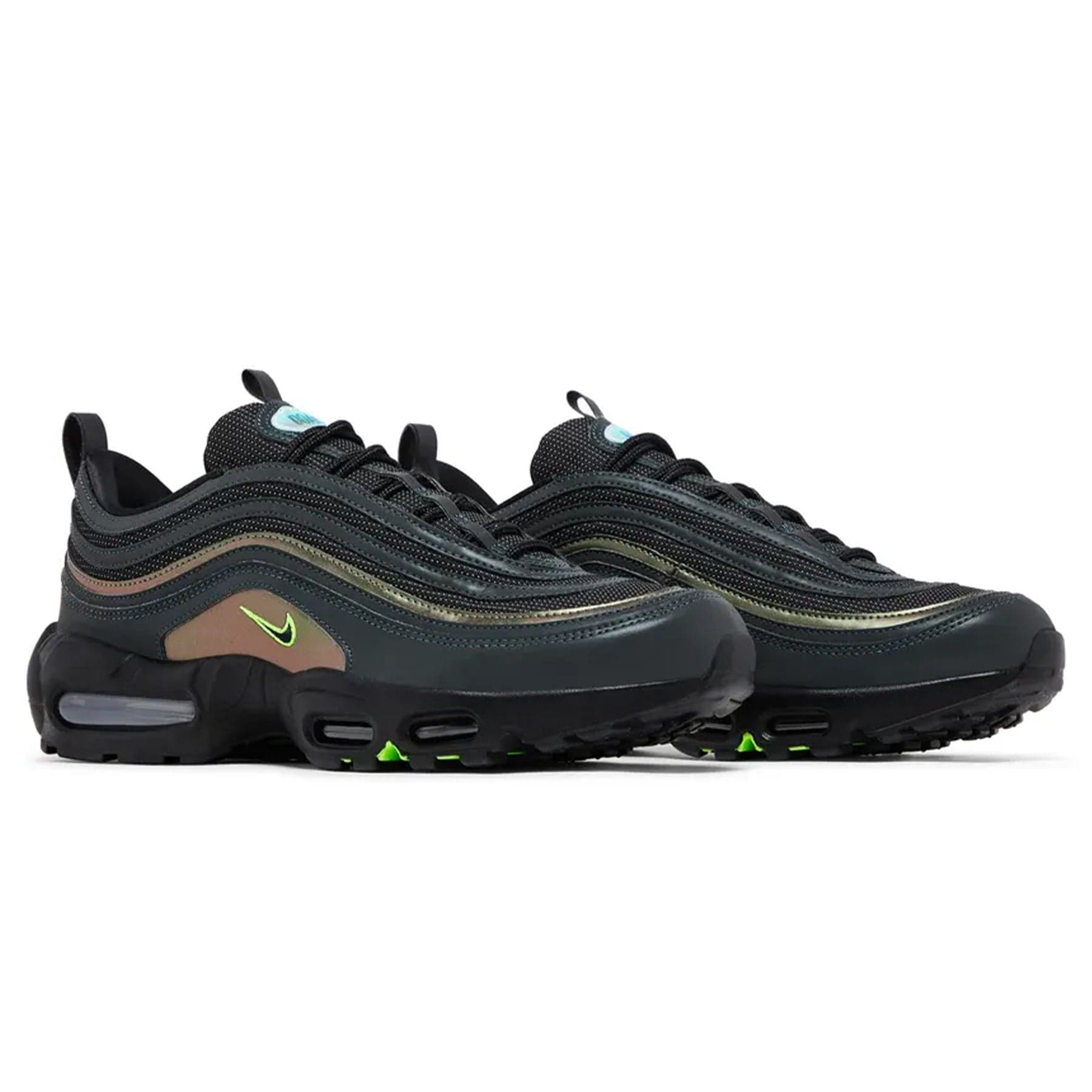 Nike Air Max 95/97 'University of Oregon - Thunder' PE — UK 3 | EU 35.5 | US 3.5 — Top View