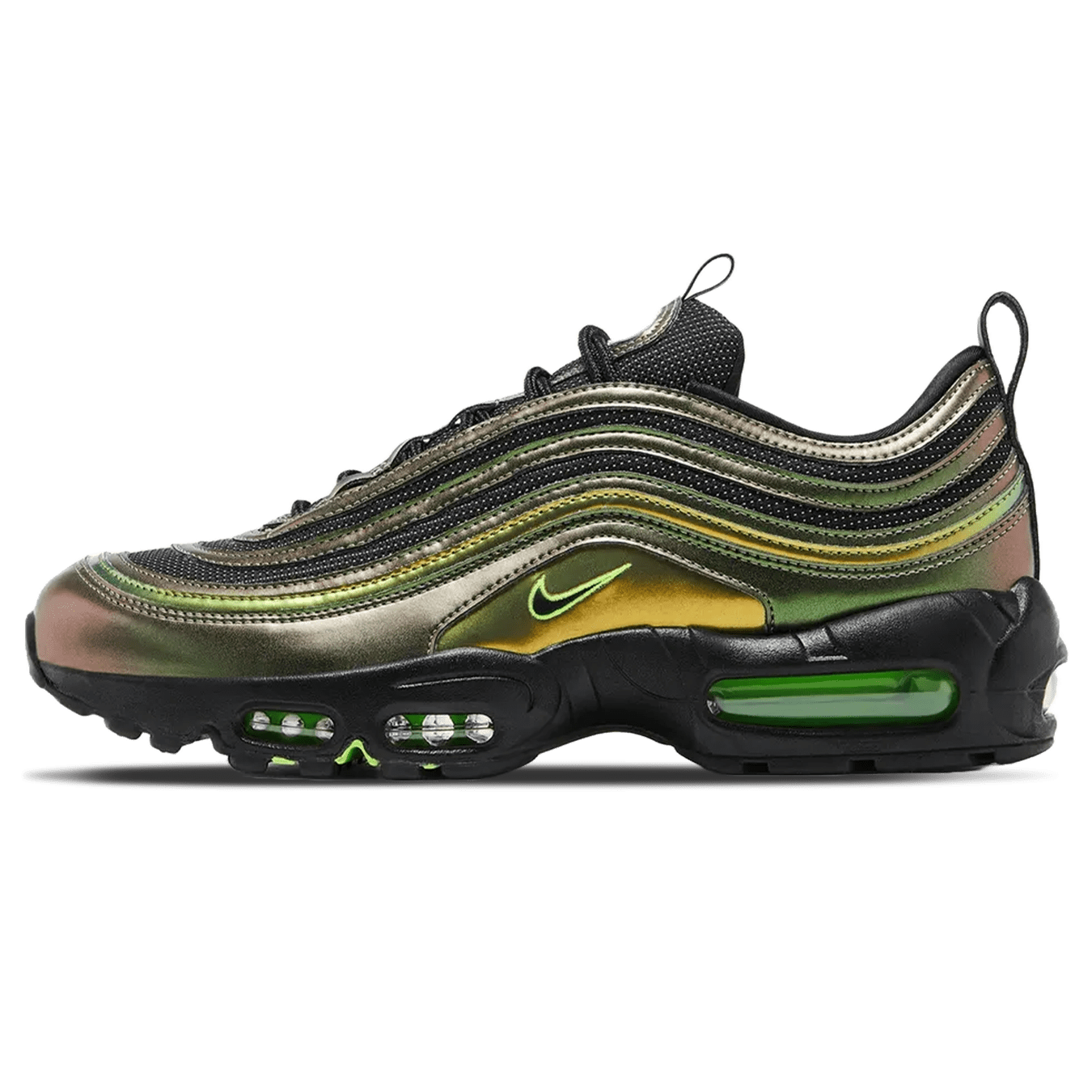 Nike Air Max 95/97 'University of Oregon - Storm' PE — UK 3 | EU 35.5 | US 3.5 — Front View