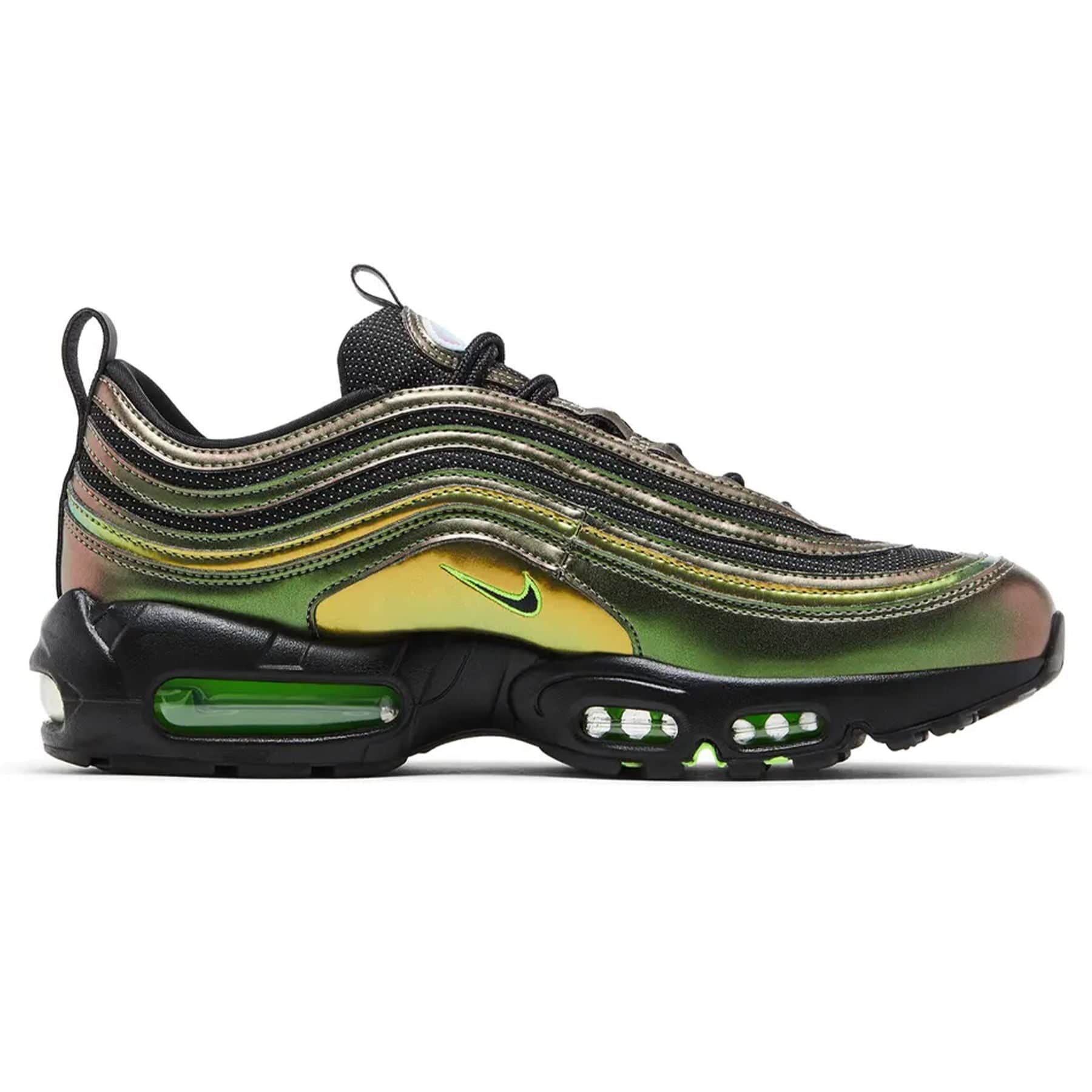 Nike Air Max 95/97 'University of Oregon - Storm' PE — UK 3 | EU 35.5 | US 3.5 — Side View