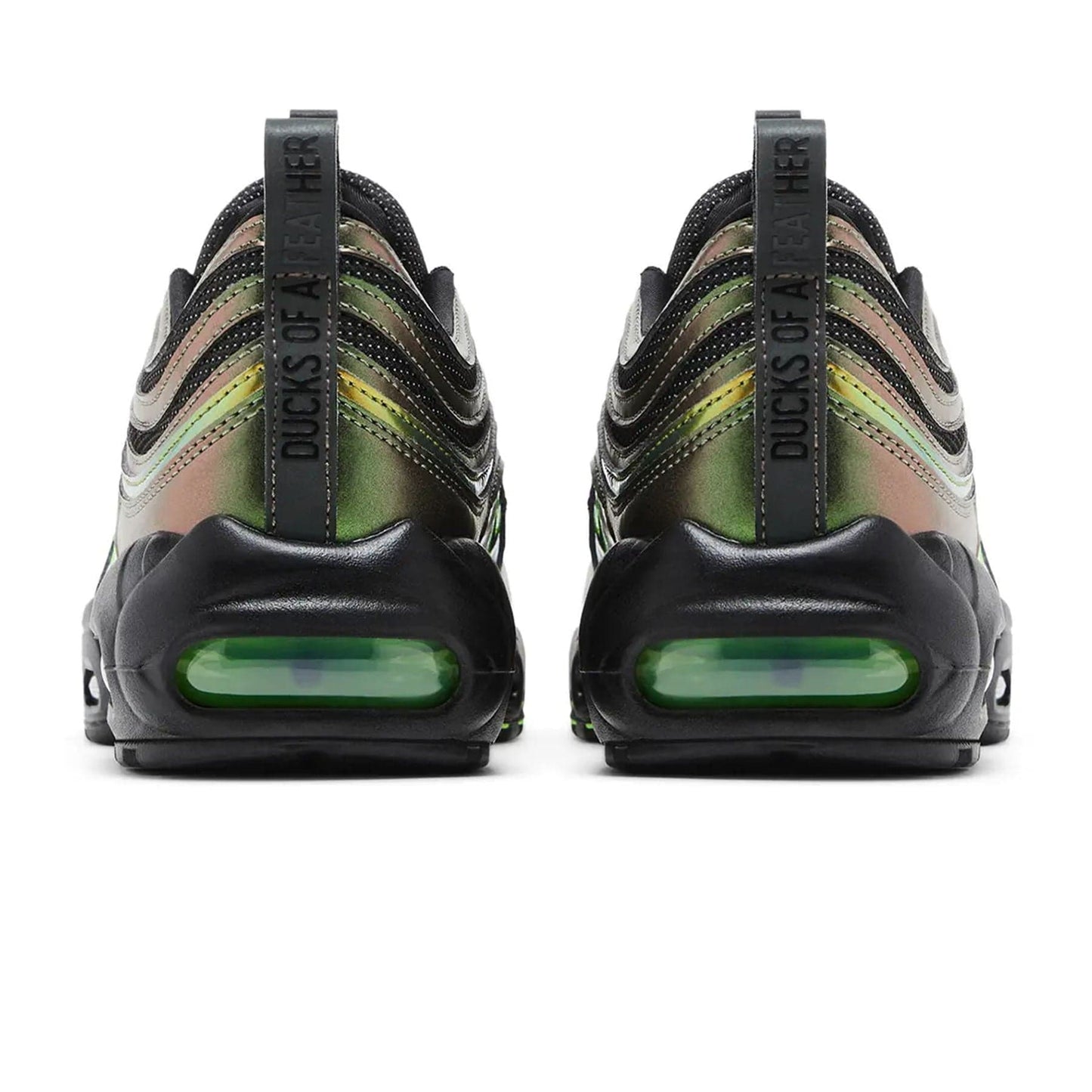 Nike Air Max 95/97 'University of Oregon - Storm' PE — UK 3 | EU 35.5 | US 3.5 — Top View