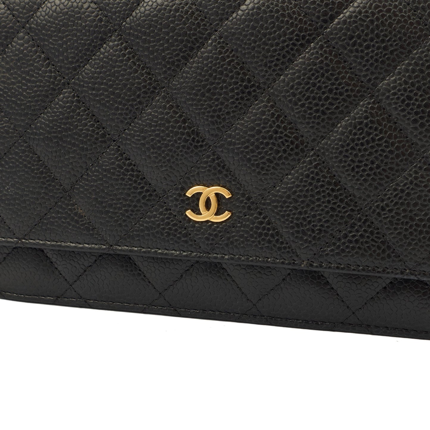 Chanel Cross Body Wallet on Chain in Black, Caviar Leather — Lifestyle View