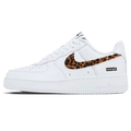 Supreme x GOODENOUGH x Nike Air Force 1 Low 'White Cheetah Print' — UK 3 | EU 35.5 | US 3.5 — Front View