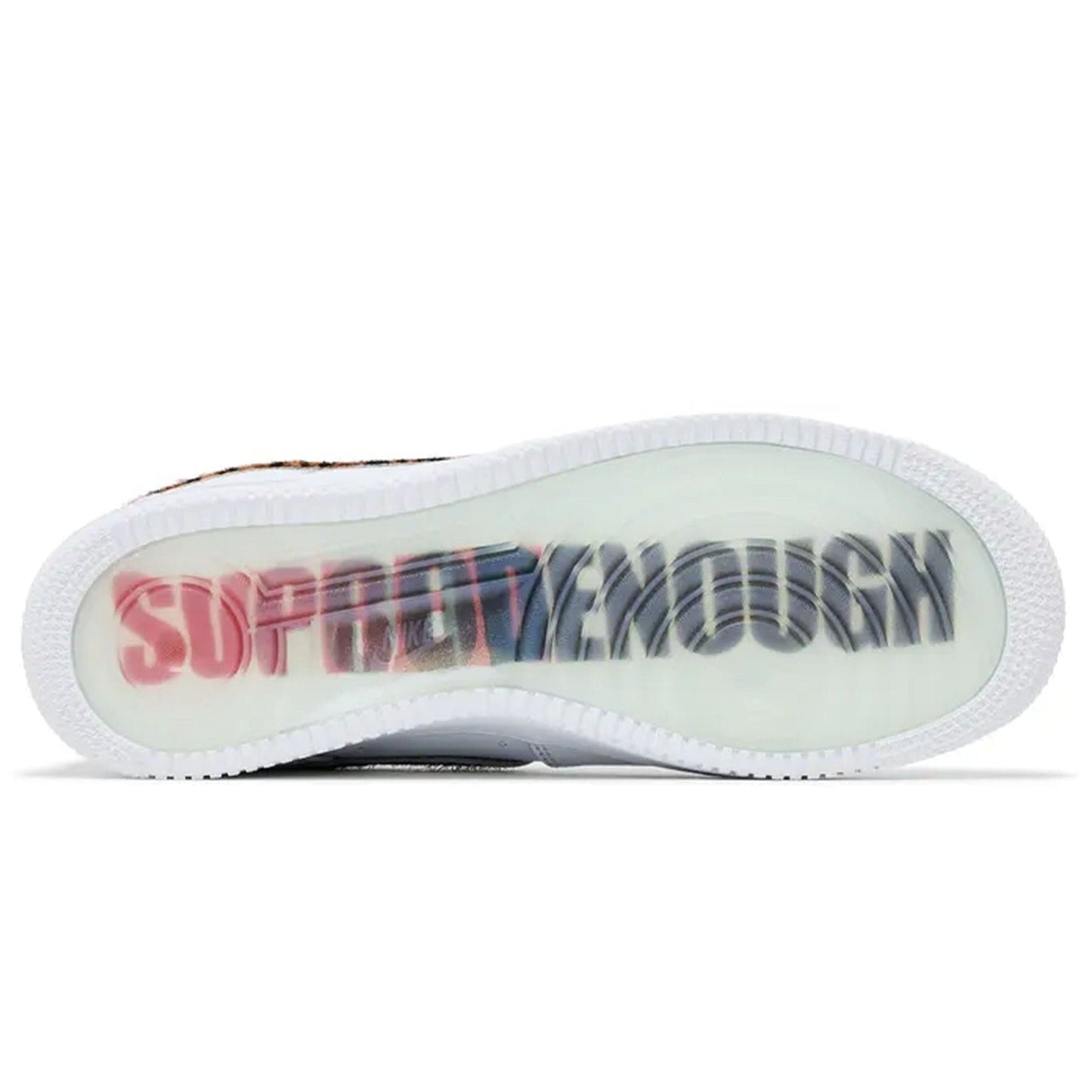 Supreme x GOODENOUGH x Nike Air Force 1 Low 'White Cheetah Print' — UK 3 | EU 35.5 | US 3.5 — Back View