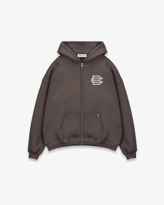Bénir Club Match Day Zip Hoodie - Storm — XS — Front View