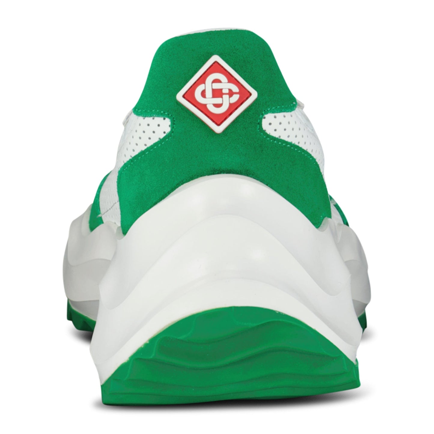 Casablanca Atlantis Chunky Sneakers White & Green — UK7.5 — Top View