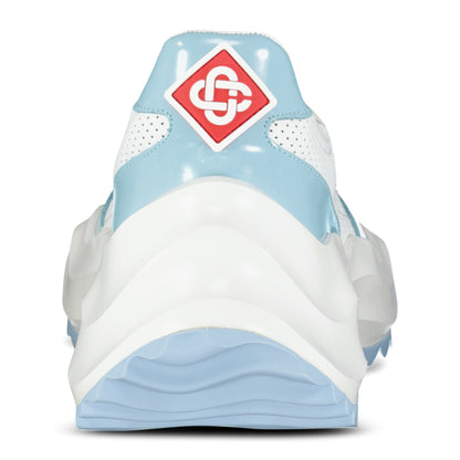 Casablanca Atlantis Chunky Sneakers White & Baby Blue — UK7.5 — Top View