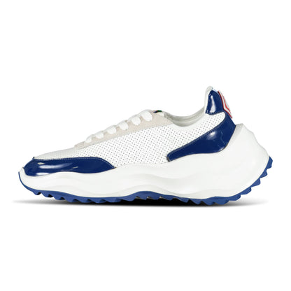 Casablanca Atlantis Chunky Sneakers White & Navy — UK7 — Back View