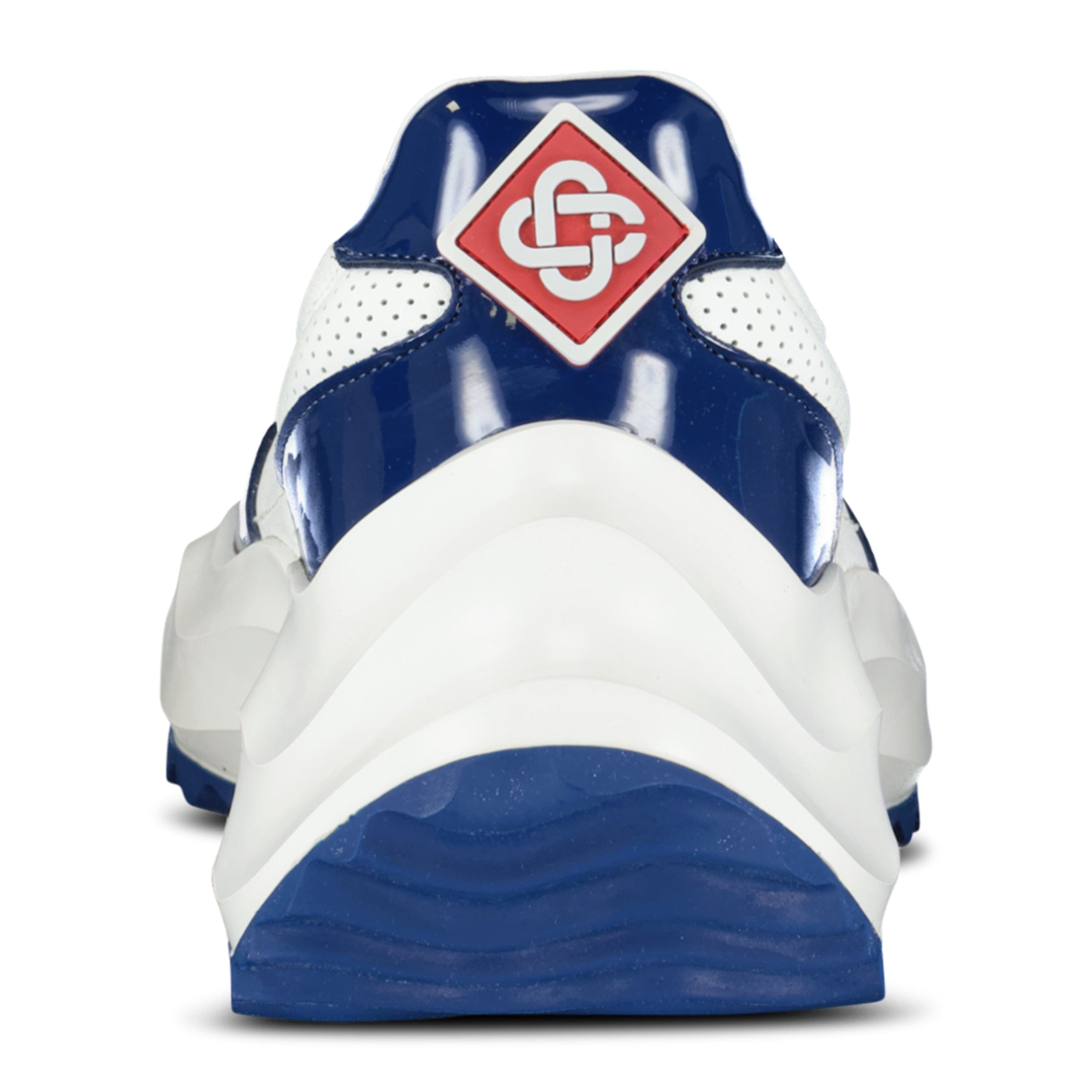 Casablanca Atlantis Chunky Sneakers White & Navy — UK7 — Top View