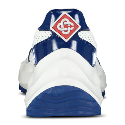 Casablanca Atlantis Chunky Sneakers White & Navy — UK7 — Top View
