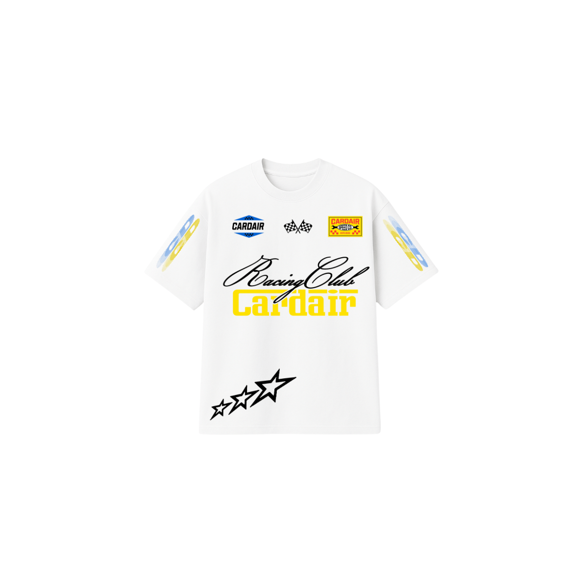 Cardair Racing Club T Shirt - White — XS — Front View