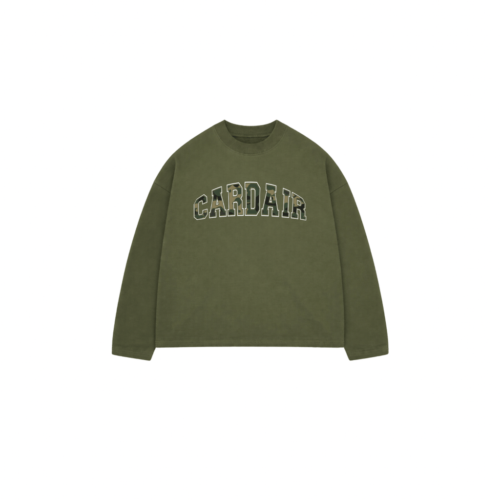 Cardair Camo Cardair Long Sleve - Khaki — S — Front View