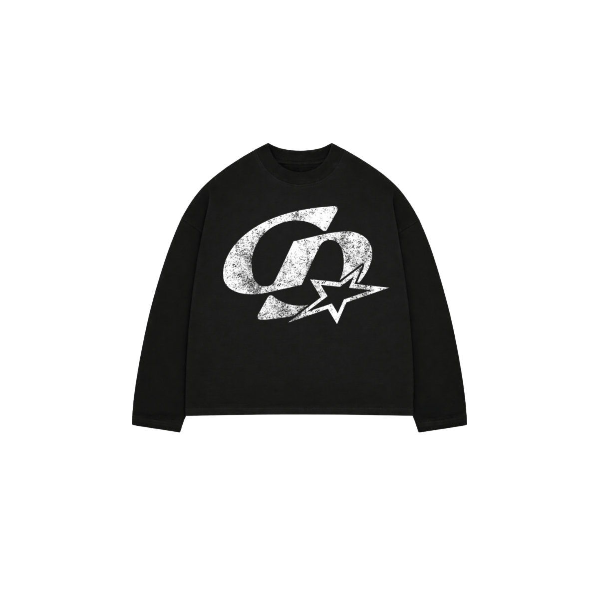 Cardair CD Star Long Sleeve T Shirt - Black — S — Front View