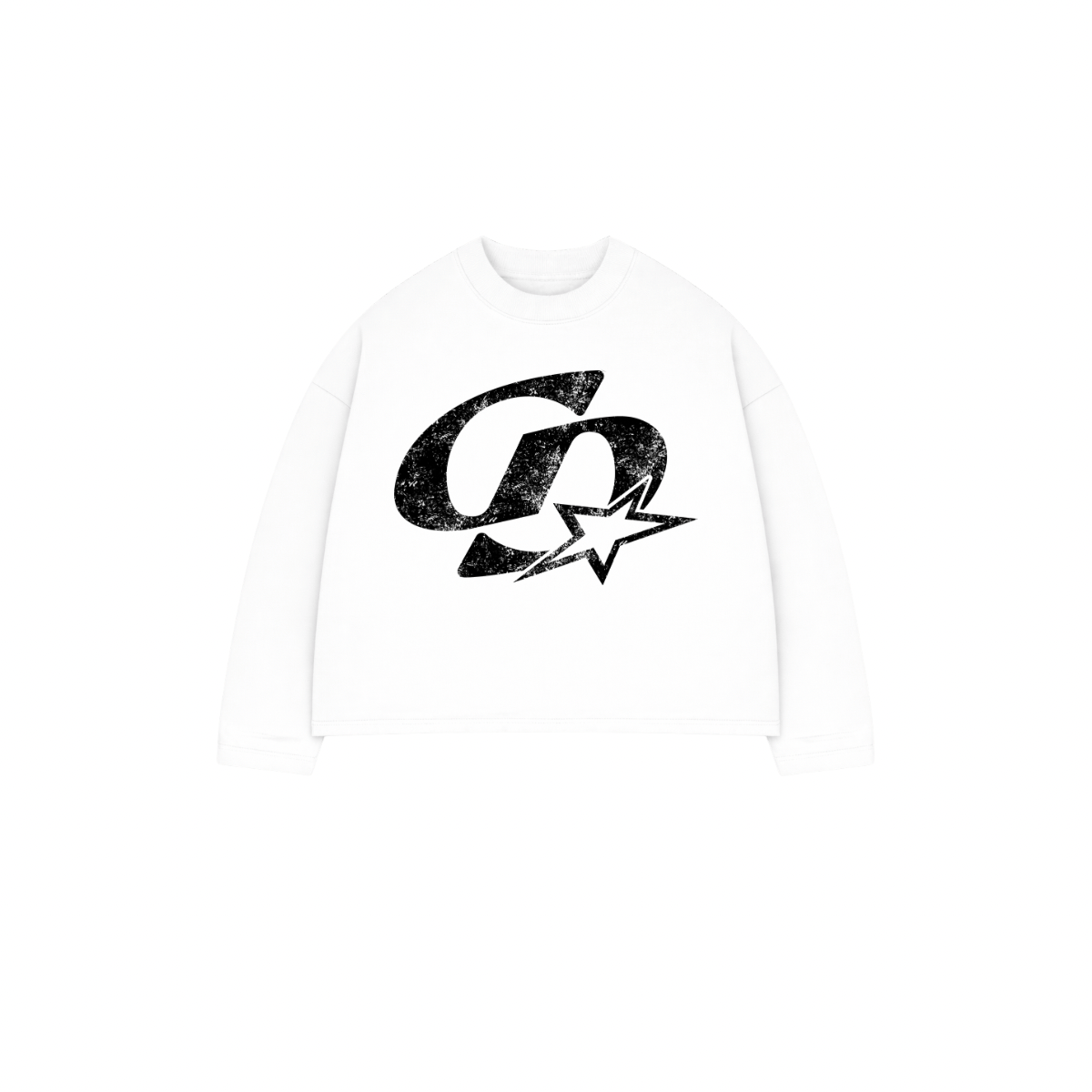 Cardair CD Star Long Sleve T Shirt - White — S — Front View