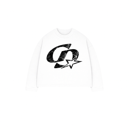 Cardair CD Star Long Sleve T Shirt - White — S — Front View