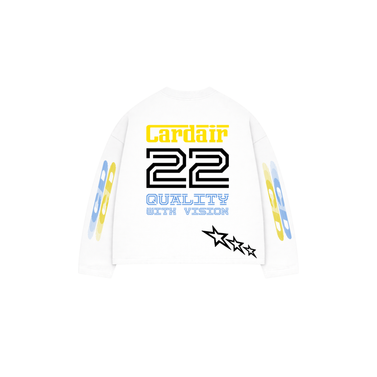 Cardair Racing Club Long Sleeve - White — XS — Top View