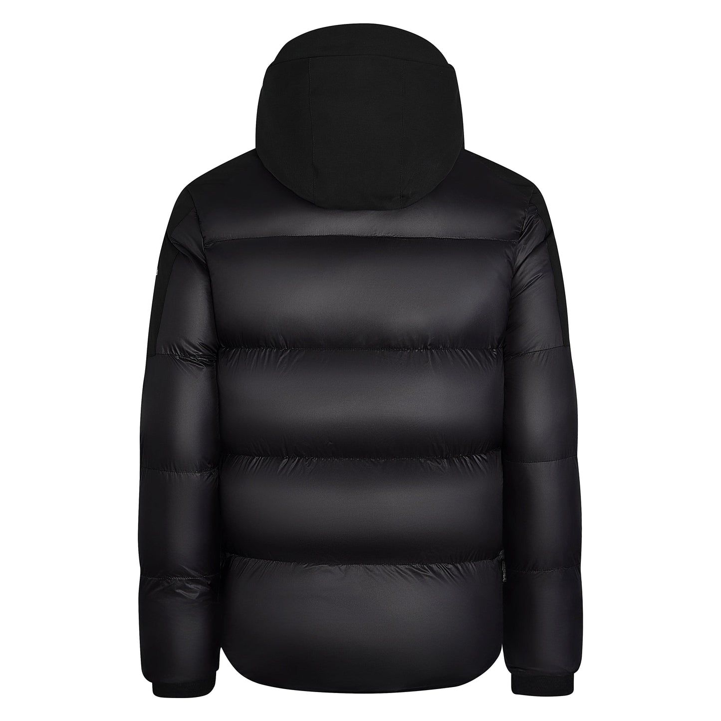 Helvetica Mountain Pioneers Queyras Hooded Down Jacket — S — Back View