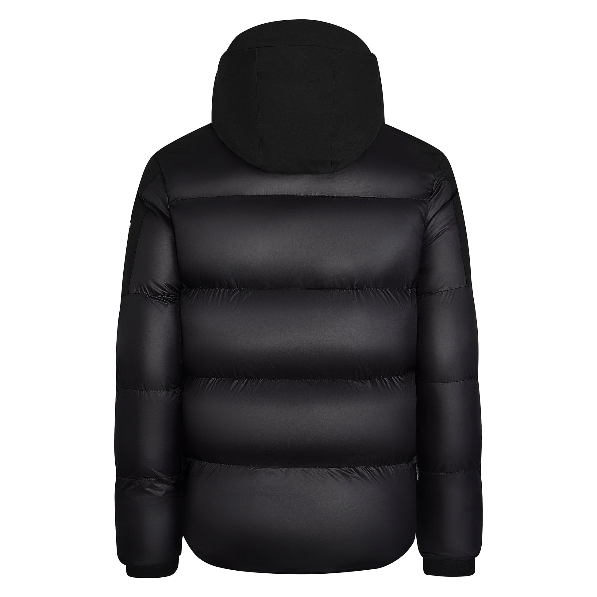 Helvetica Mountain Pioneers Queyras Hooded Down Jacket — S — Back View