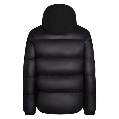 Helvetica Mountain Pioneers Queyras Hooded Down Jacket — S — Back View