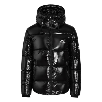 Helvetica Mountain Pioneers Viber Hooded Down Jacket — S — Front View