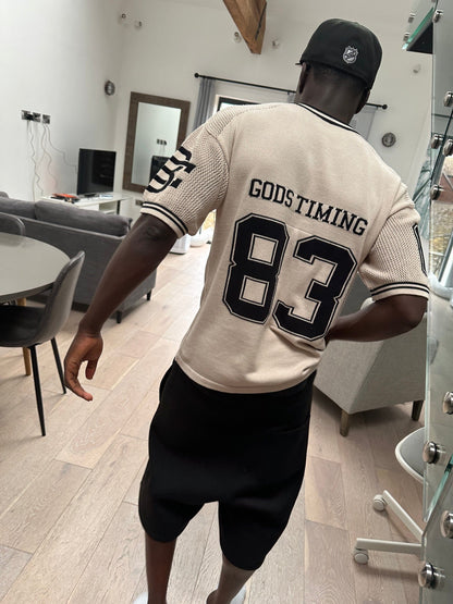 Benir Clothing God’s Timing 83 knit Jersey - Cream — XS — Back View