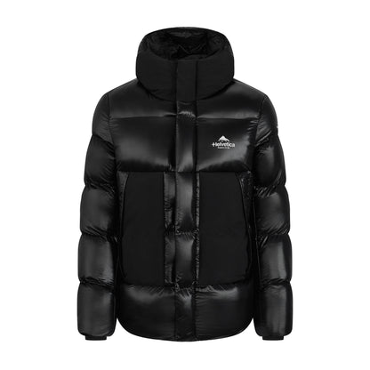 Helvetica Mountain Pioneers PINTO2 Hooded Down Jacket — S — Front View