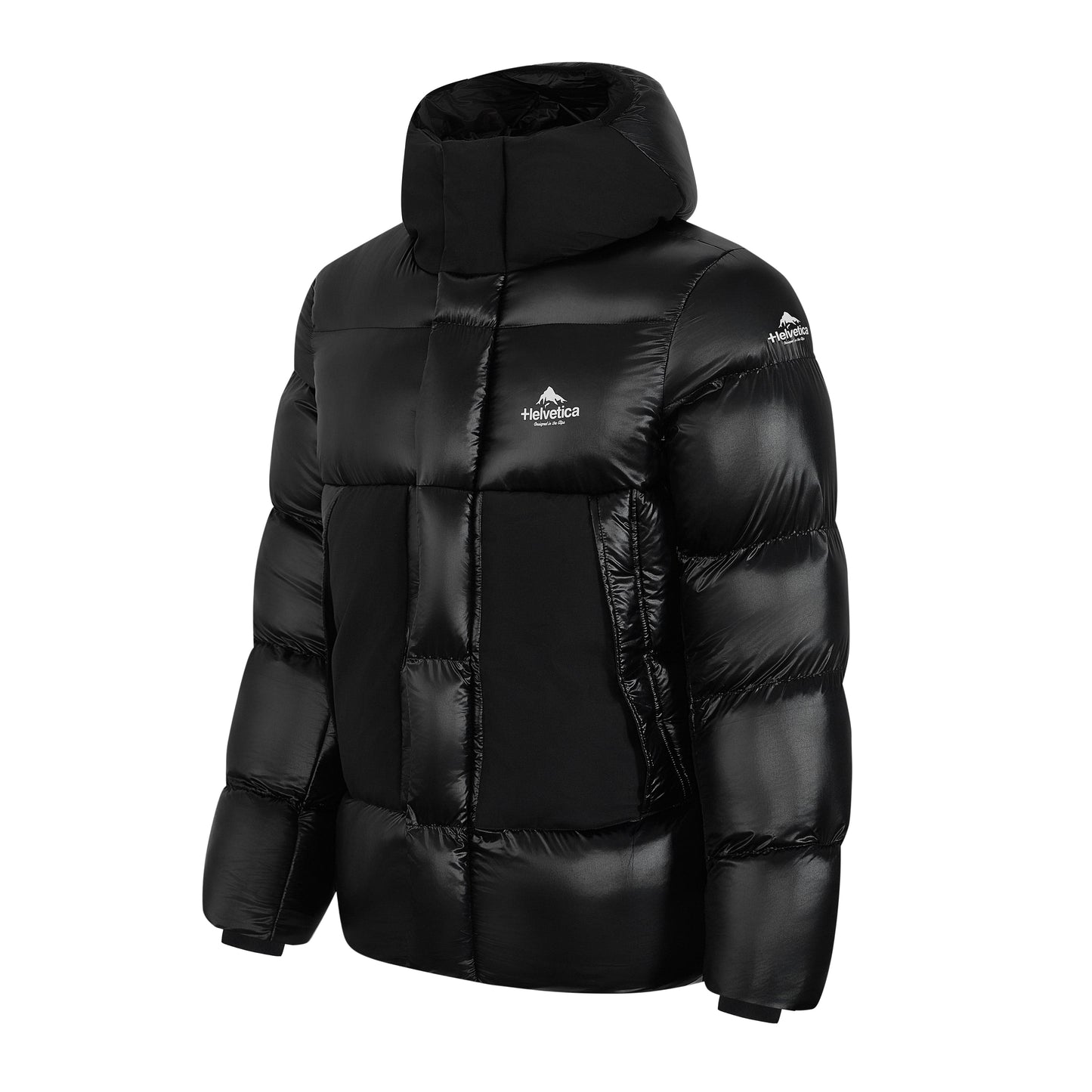 Helvetica Mountain Pioneers PINTO2 Hooded Down Jacket — S — Top View