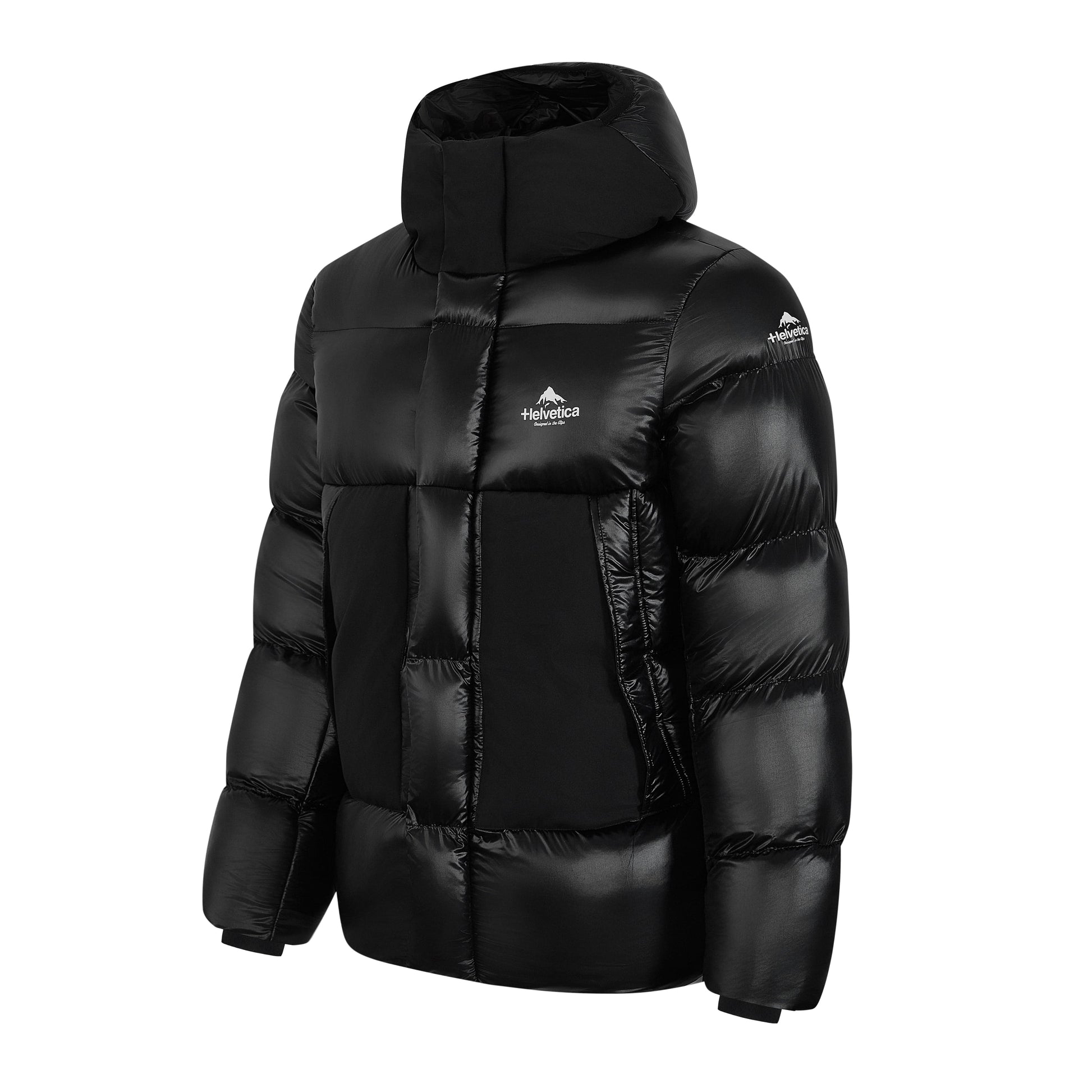 Helvetica Mountain Pioneers PINTO2 Hooded Down Jacket — S — Top View
