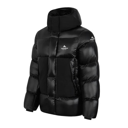 Helvetica Mountain Pioneers PINTO2 Hooded Down Jacket — S — Top View