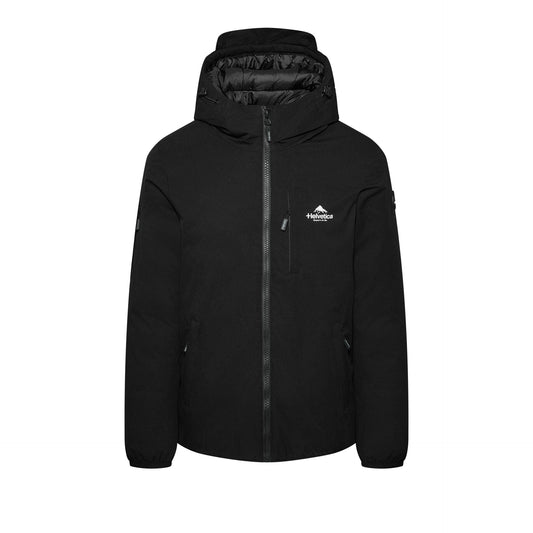 Helvetica Mountain Pioneers Eyeblock Hooded Windbreaker Jacket — XS — Front View