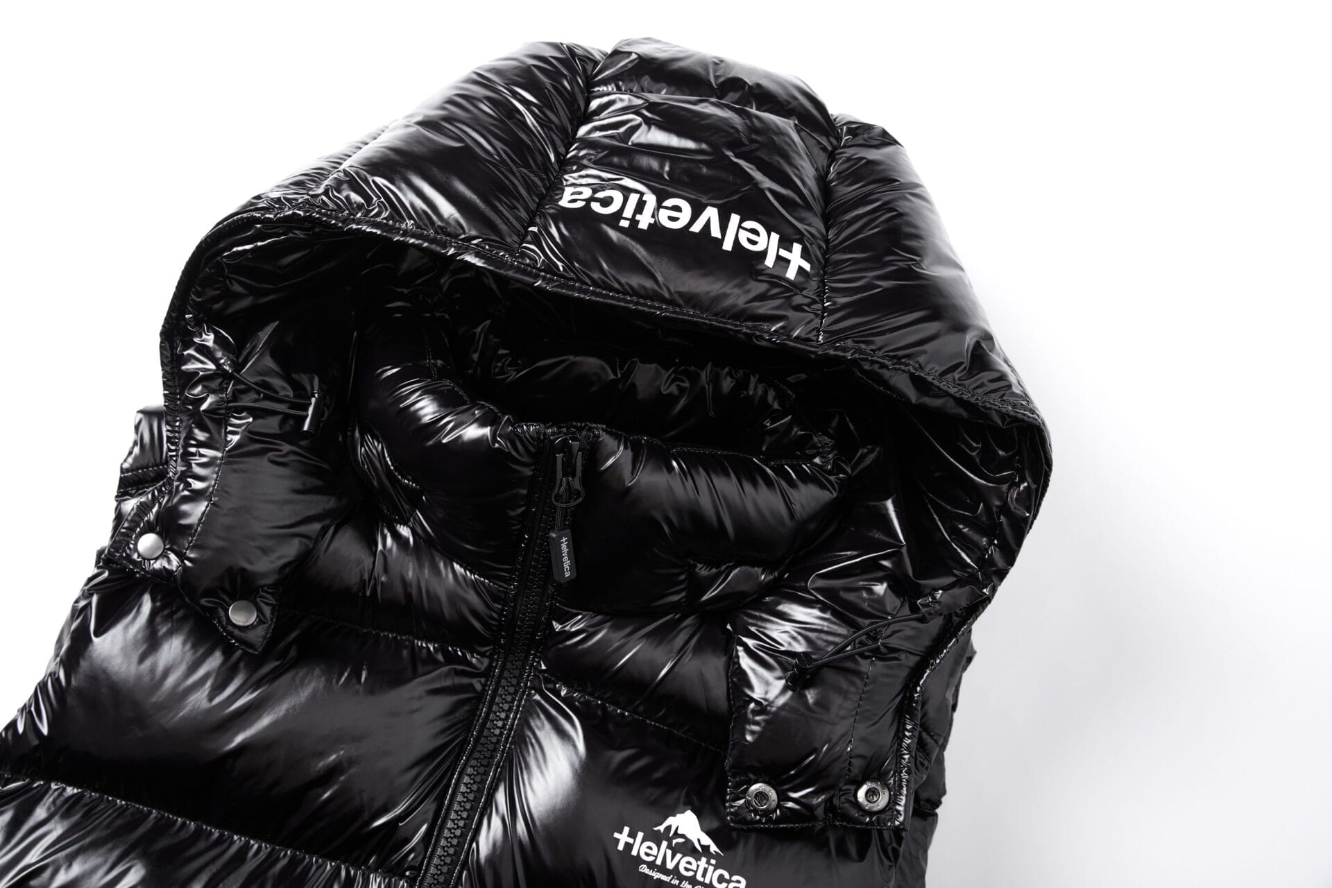 Helvetica Mountain Pioneers Space Sleeveless Hooded Jacket — S — Alternate View 7