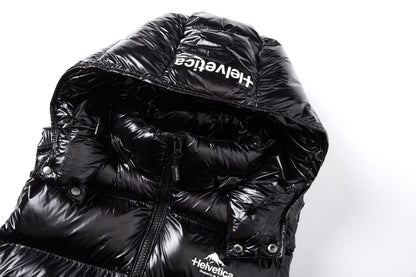 Helvetica Mountain Pioneers Space Sleeveless Hooded Jacket — S — Alternate View 7