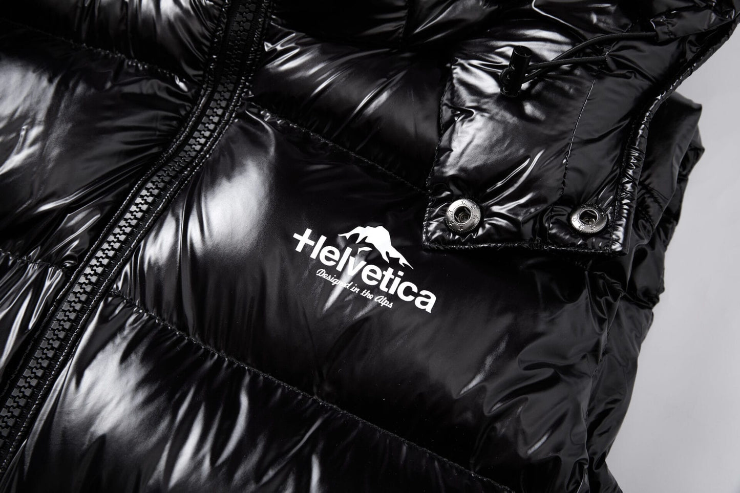 Helvetica Mountain Pioneers Space Sleeveless Hooded Jacket — S — Alternate View 9