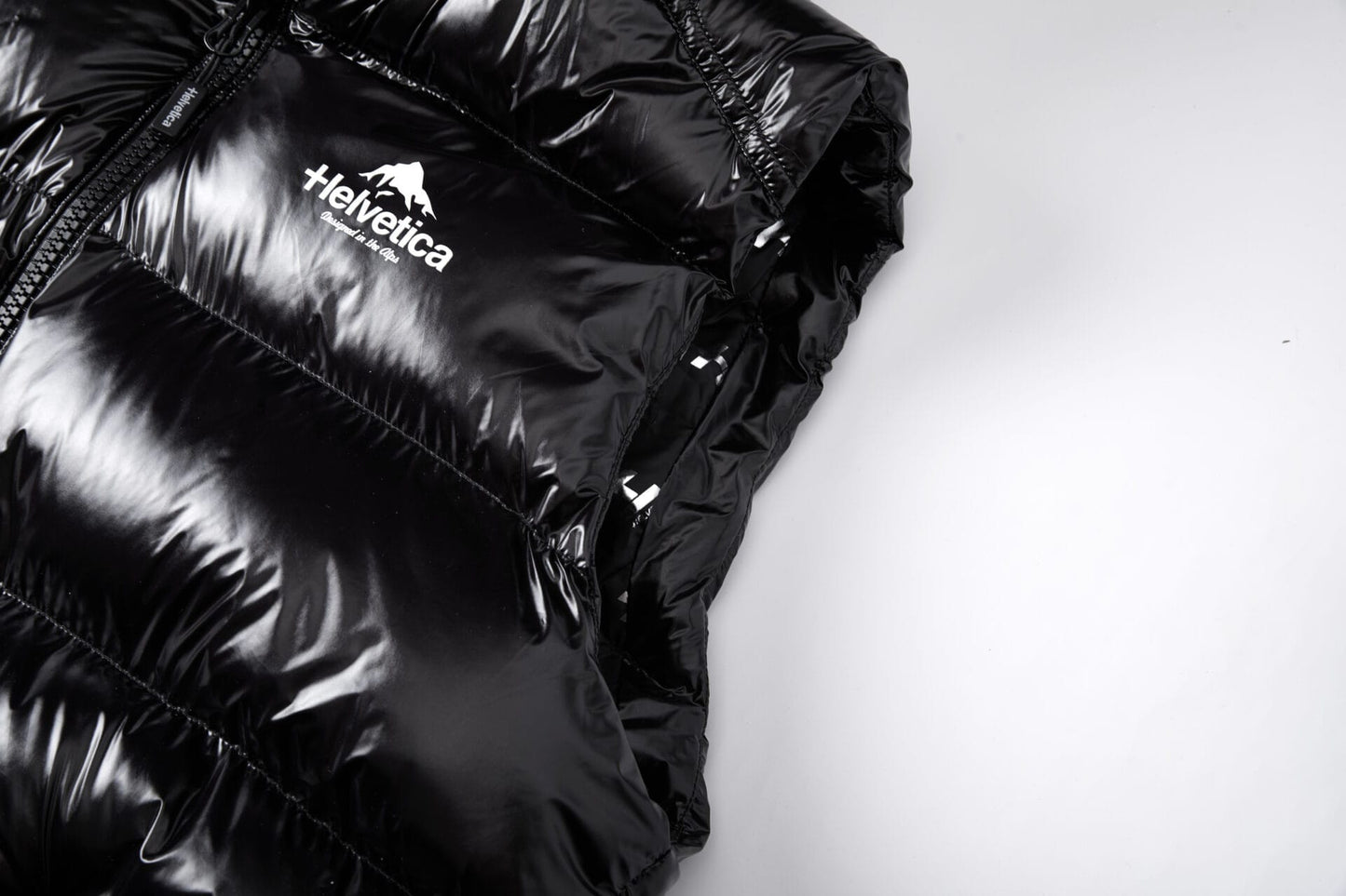 Helvetica Mountain Pioneers Space Sleeveless Hooded Jacket — S — Alternate View 11