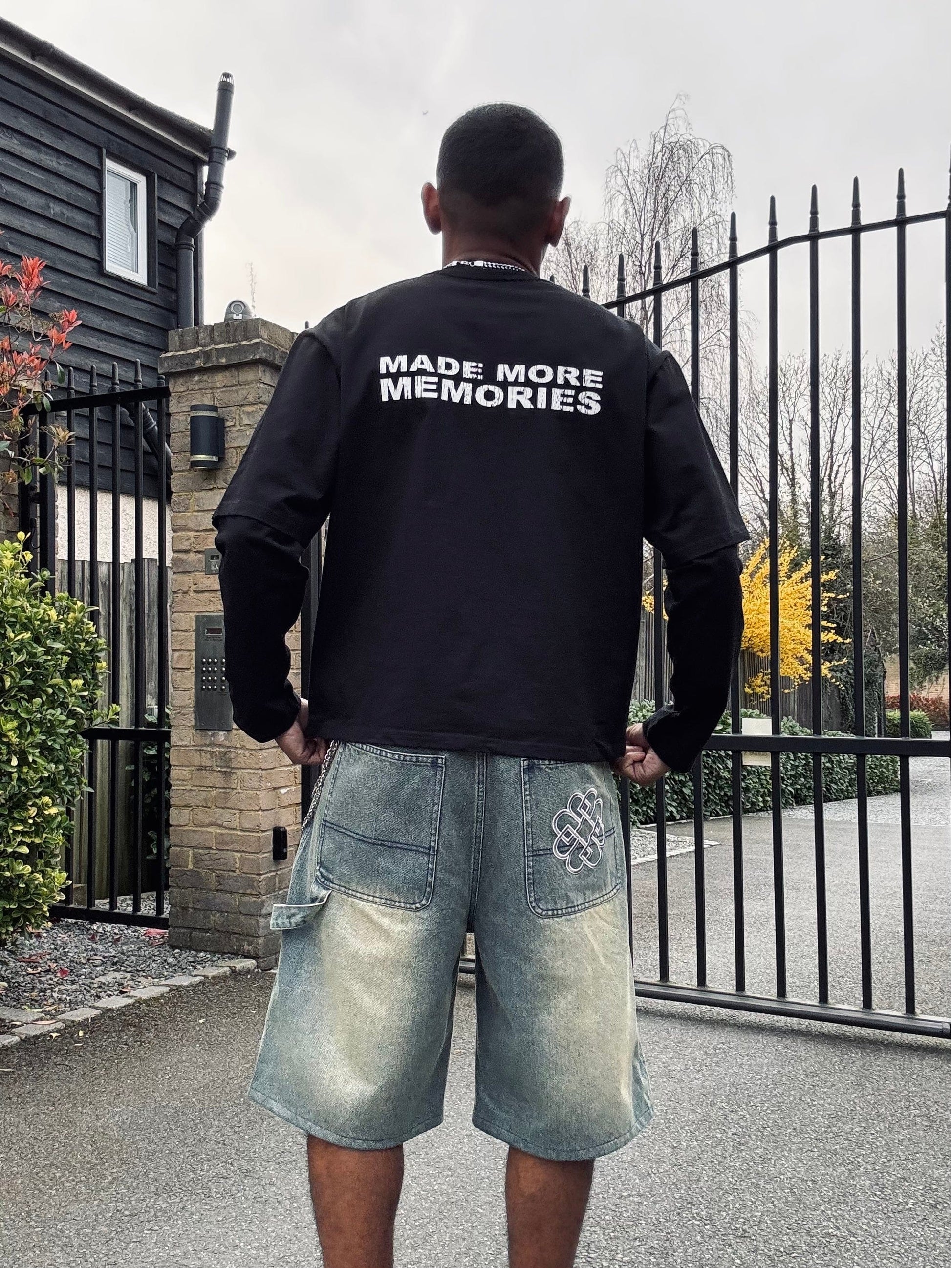 Benir Clothing Made Many Mistakes T-Shirt - Black — XS — Detail View