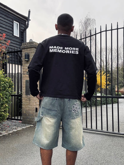 Benir Clothing Made Many Mistakes T-Shirt - Black — XS — Detail View