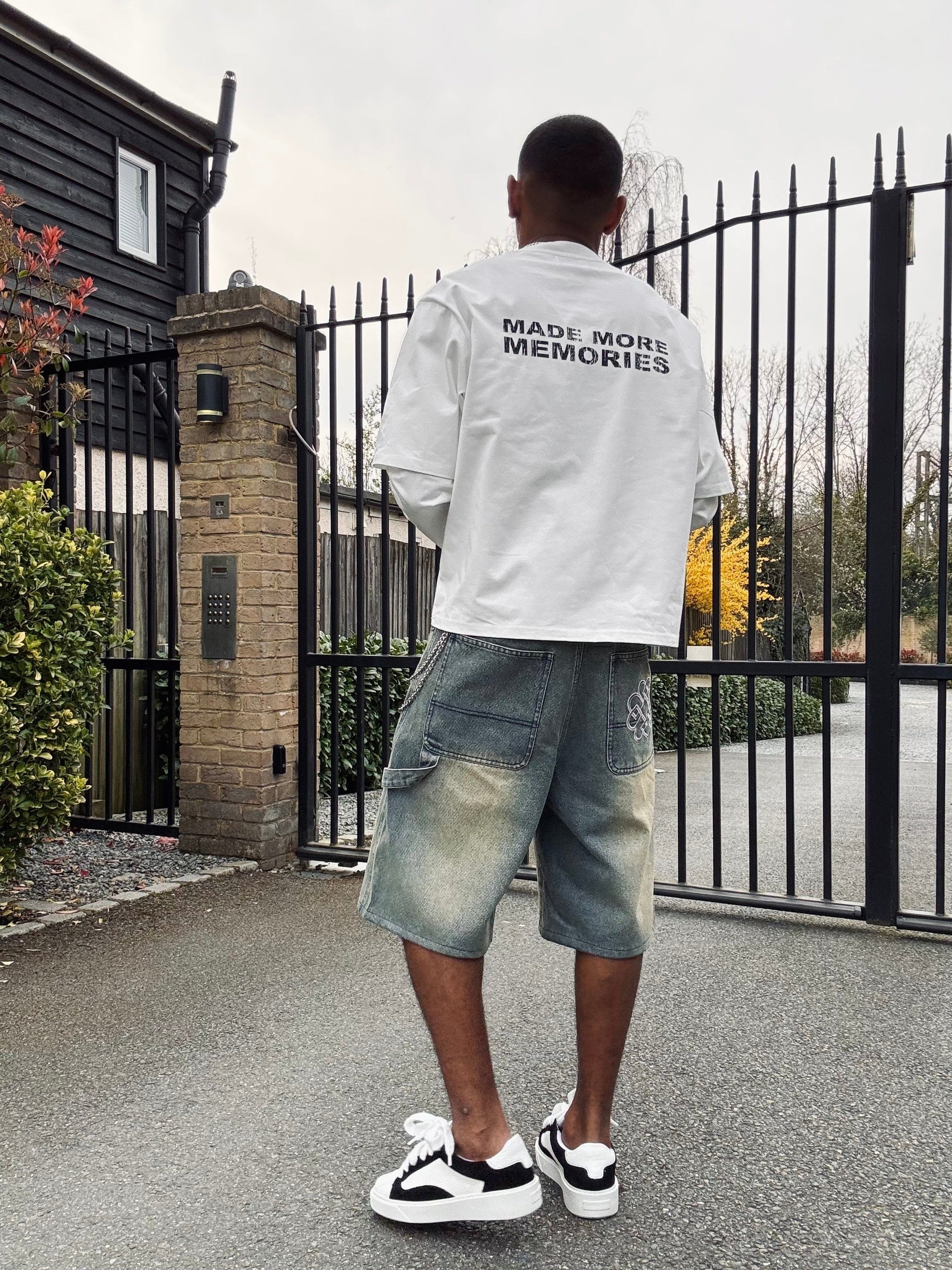Benir Clothing Made Many Mistakes T-Shirt - Off White — XS — Lifestyle View