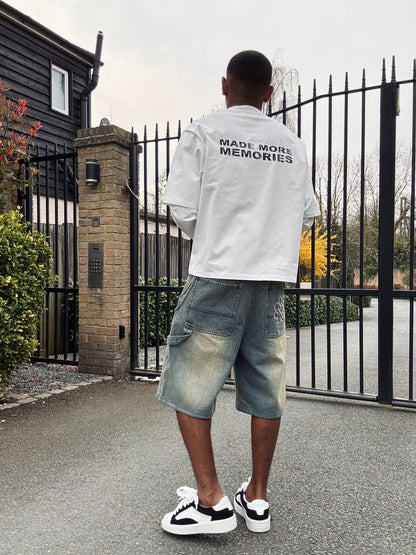 Benir Clothing Made Many Mistakes T-Shirt - Off White — XS — Lifestyle View