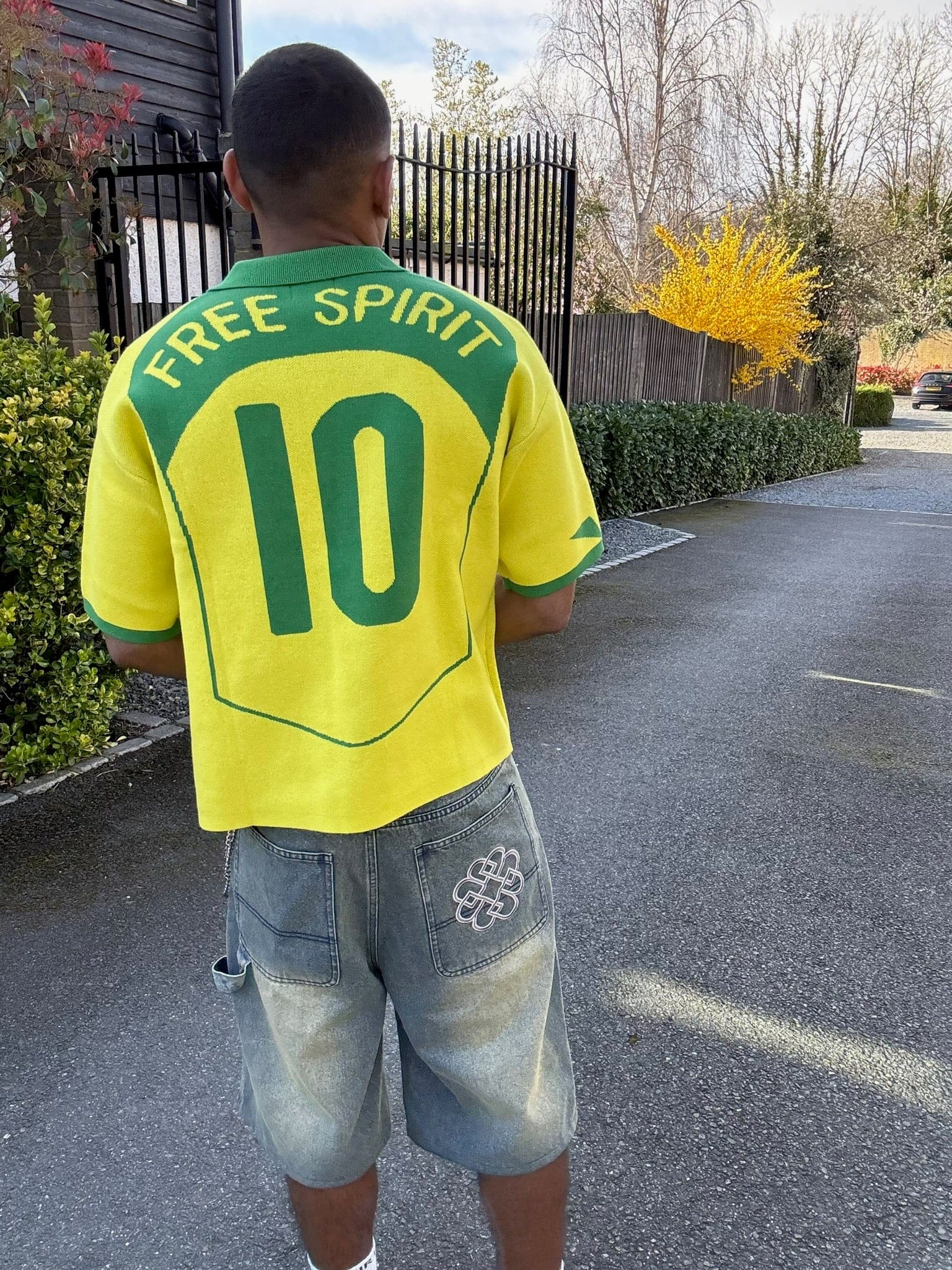 Benir Clothing 04 dinho inspired knit Jersey - Yellow — XS — Lifestyle View