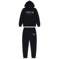 Trapstar Chenille Decoded Hooded Tracksuit - Black Camo Edition — XXS — Front View