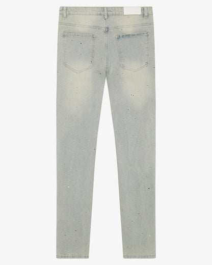 Magiri Indigo Painted Slim Jeans 'Blue' — Light Blue — Size 28 — Side View