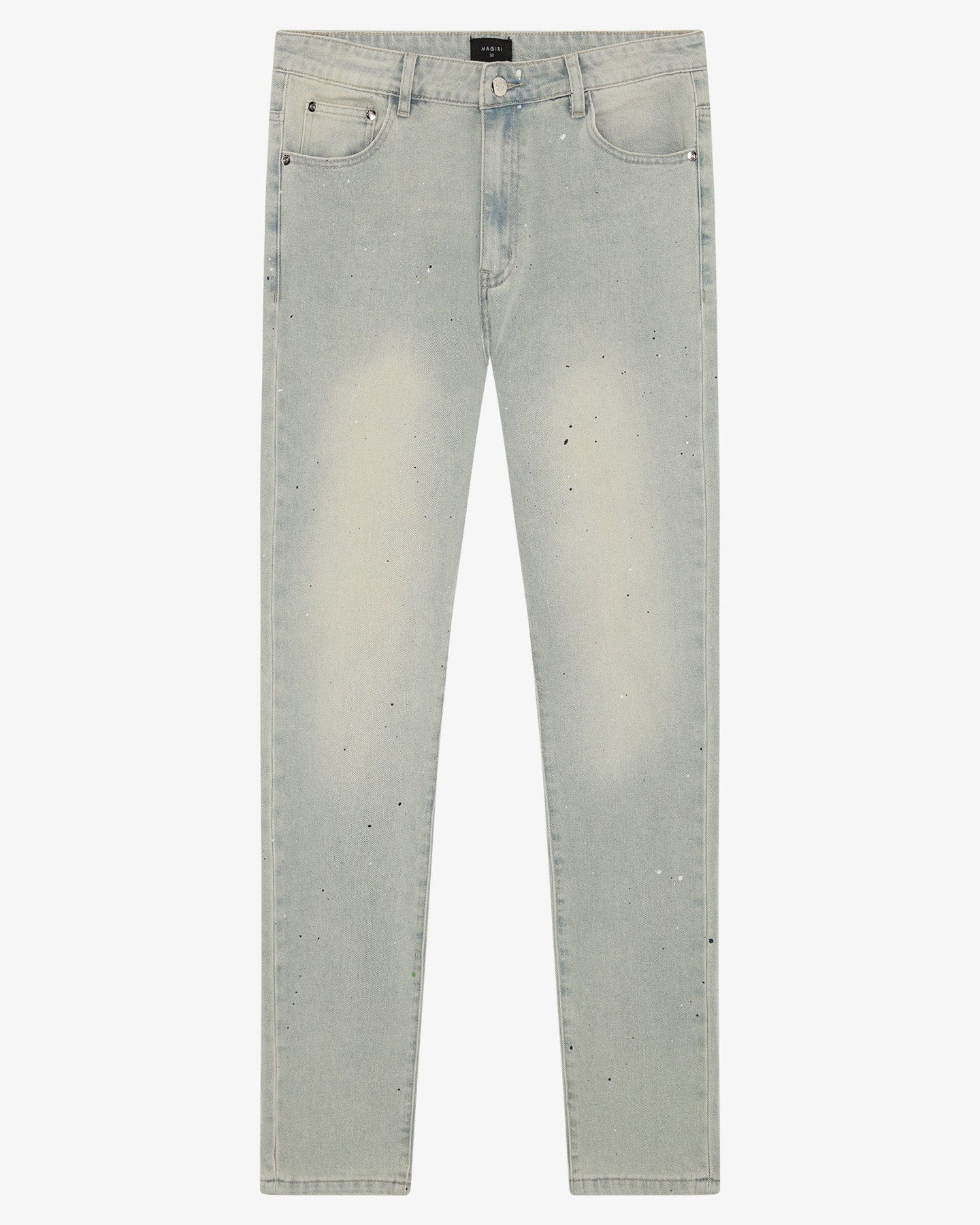 Magiri Indigo Painted Slim Jeans 'Blue' — Light Blue — Size 28 — Front View