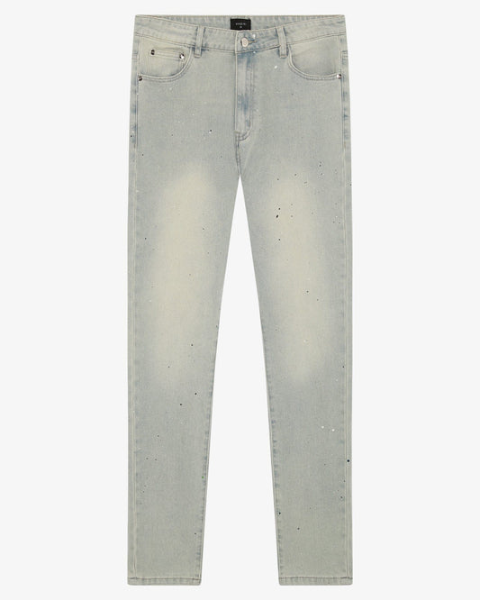 Magiri Indigo Painted Slim Jeans 'Blue' — Light Blue — Size 28 — Front View