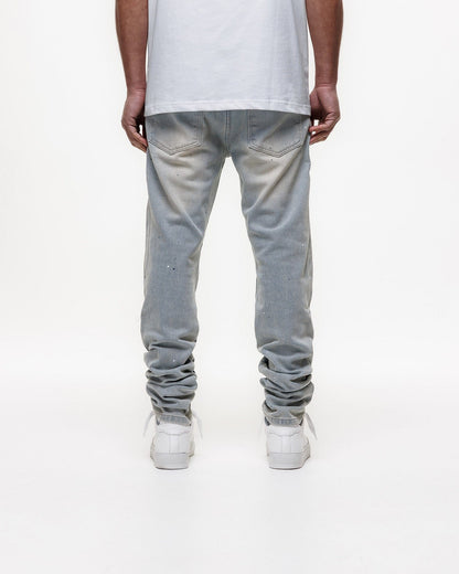Magiri Indigo Ripped Slim Jeans 'Blue' — Light Blue — Size 28 — Lifestyle View