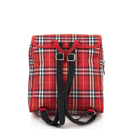 Burberry Backpack in Red, Fabric — Top View