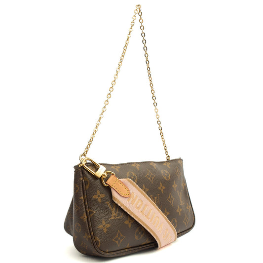 Louis Vuitton Cross Body Multi Pochette Accessoires in Monogram, Leather — Side View