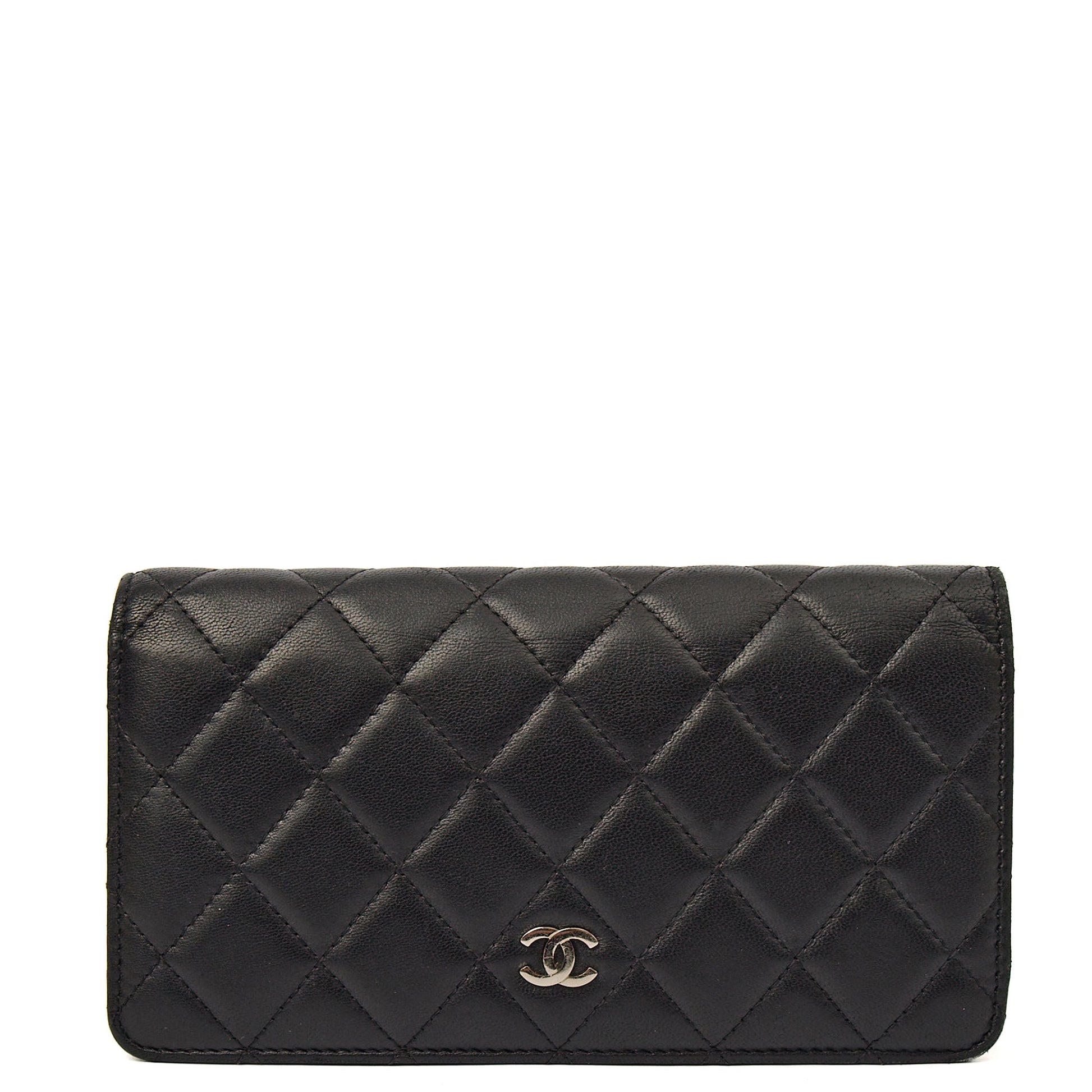 Chanel Purse Trifold Wallet in Black, Leather — Alternate View 17