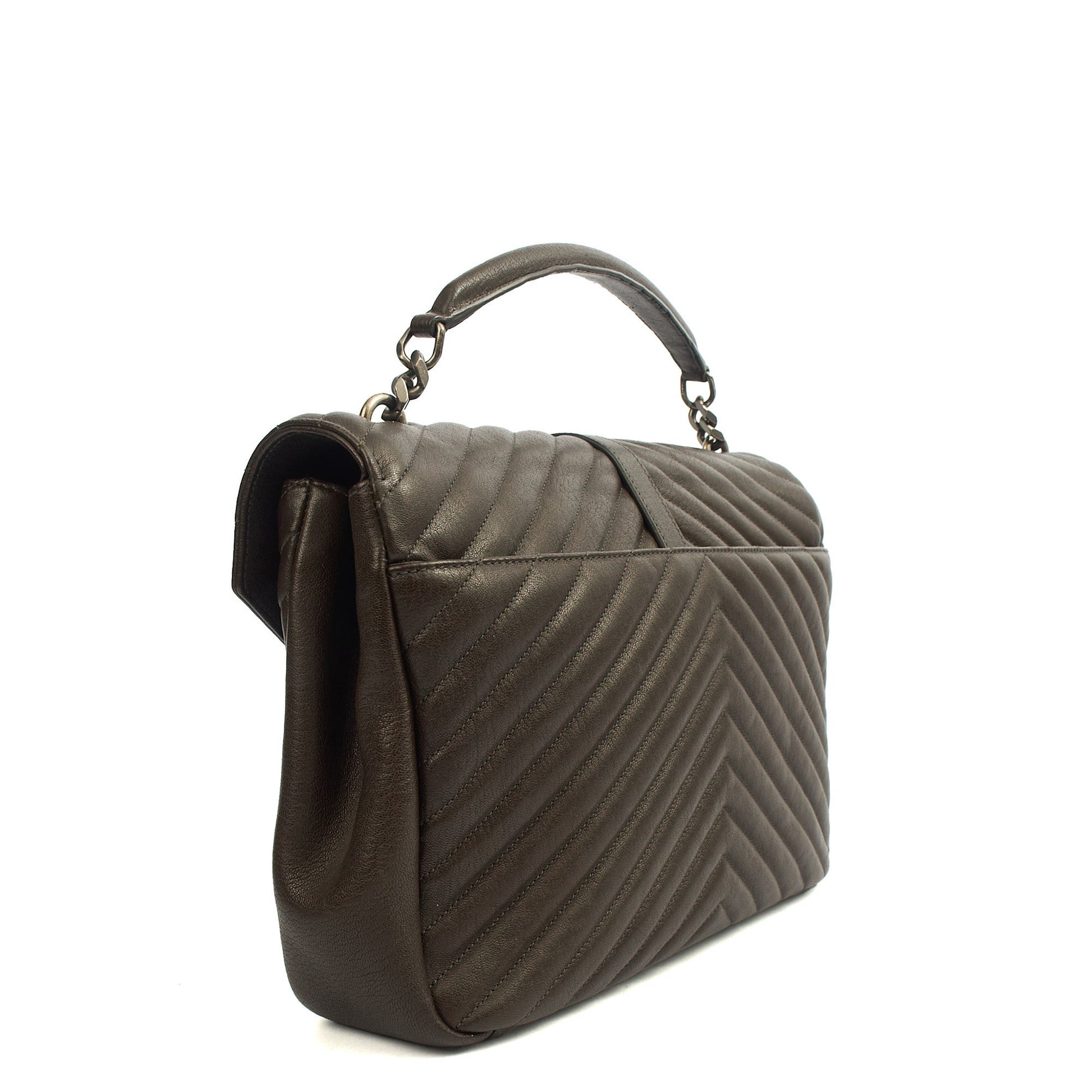 Saint Laurent Shoulder Bag College - Medium in Brown, Calfskin Leather — Alternate View 8